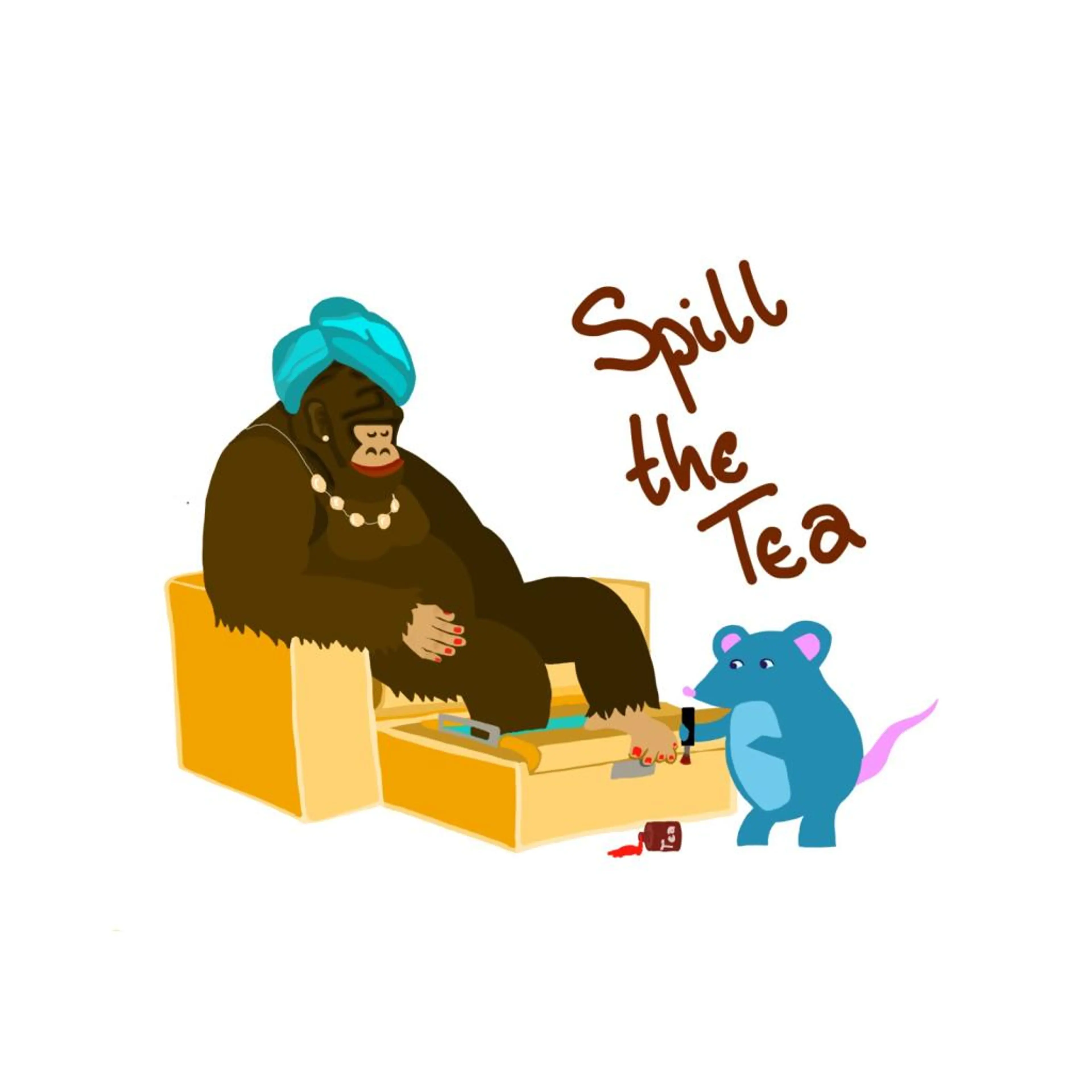 Spill the tea Бял 2XL