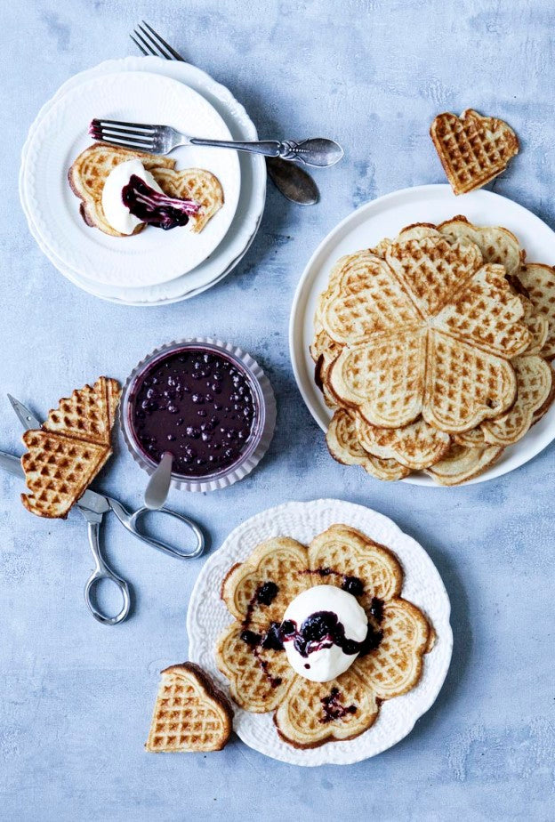 Gourmand: Blueberry waffles by Line Thit Klein