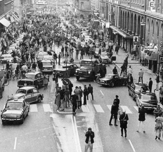 Sweden changing it’s driving pattern