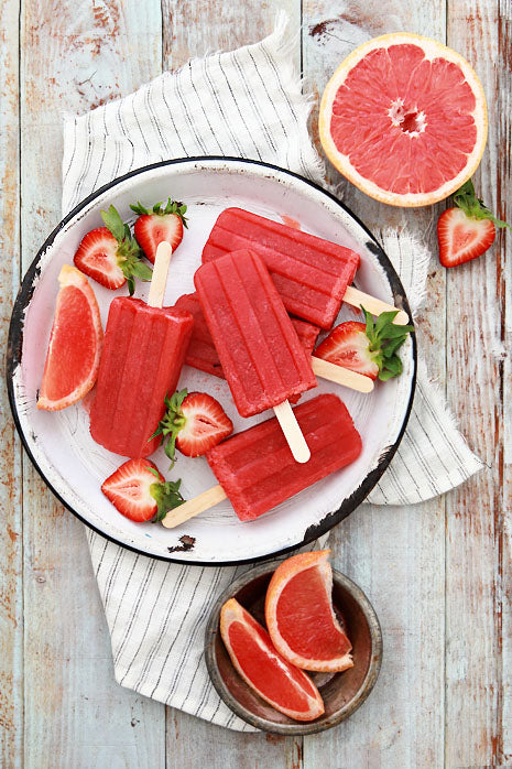 Grapefruit and Strawberry Greyhound Popsicle