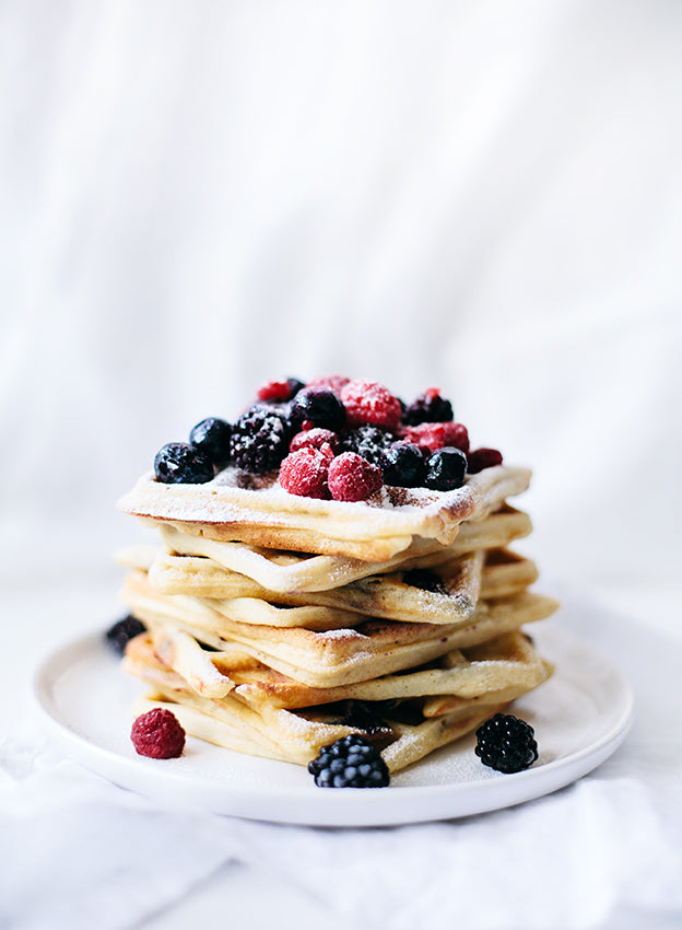Blueberry Lemon Waffles by Call me cupcake