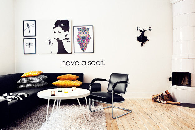 Graphic Interior in black and white