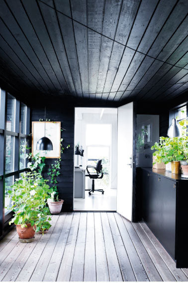 A black wooden house in Denmark