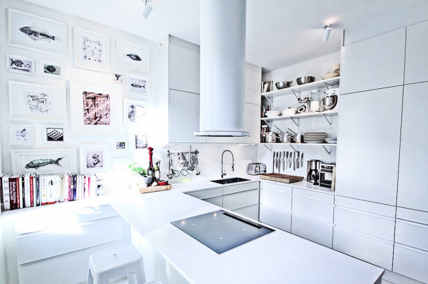 Bright and white Swedish kitchen by Mood House
