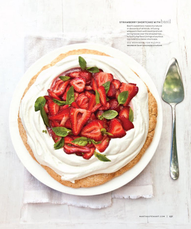 Strawberry Shortcake With Basil