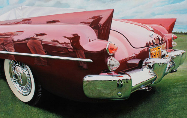 Classic muscle cars paintings by Cheryl Kelley