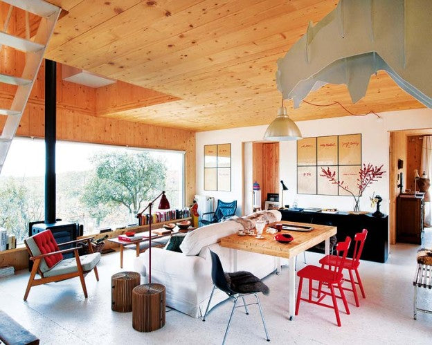 A modern Spanish house in the forest