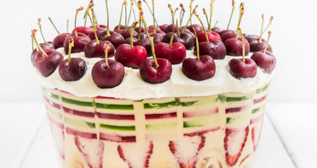 Christmas trifle with layered jelly by Raspberri Cupcakes