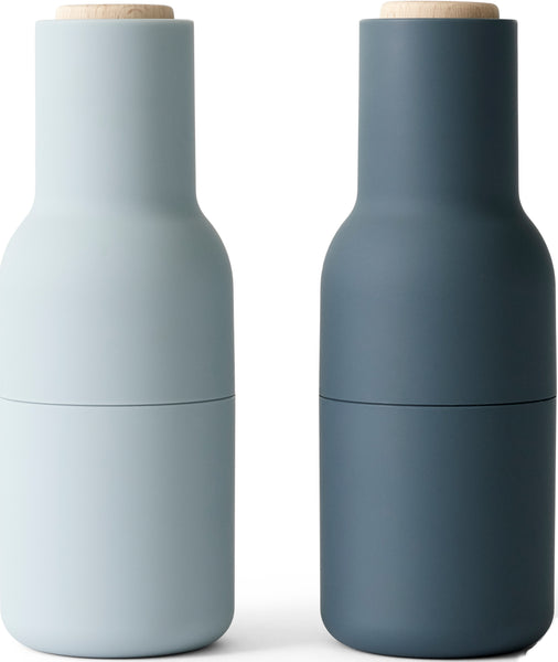 Bottle Grinder Set Blues Oak Top by Menu