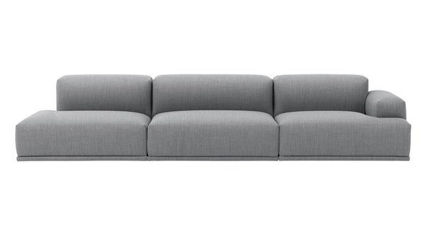 Connect Modular Sofa 3-seat open end configuration by Muuto