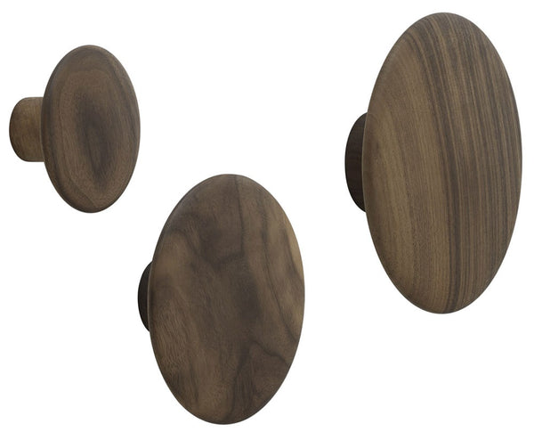 The Dots Coat Hook Walnut by Muuto