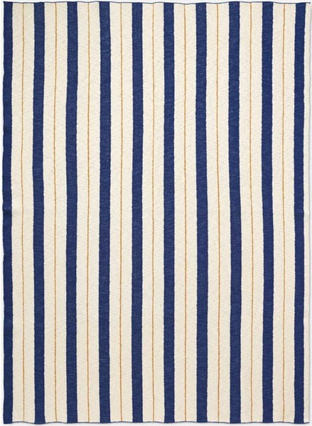 Pinstripe Blanket Blue by ferm LIVING