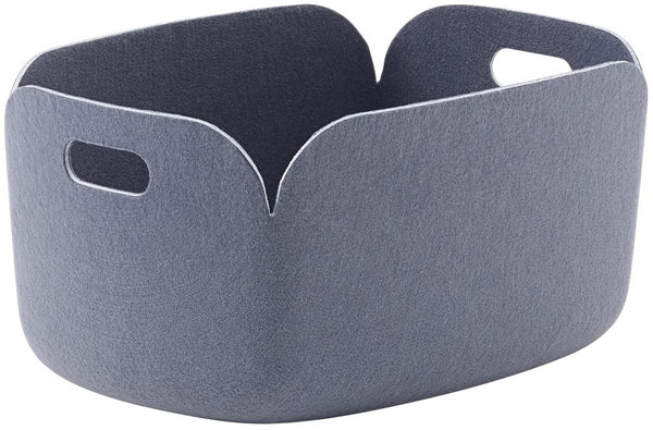 Restore storage basket Blue-Grey by Muuto