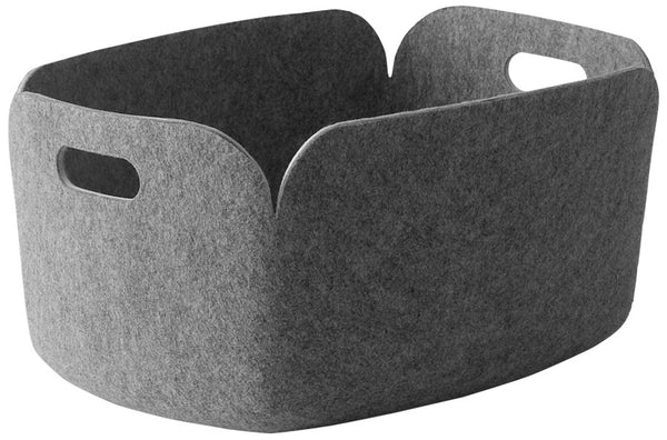 Restore storage basket Grey Mélange by Muuto