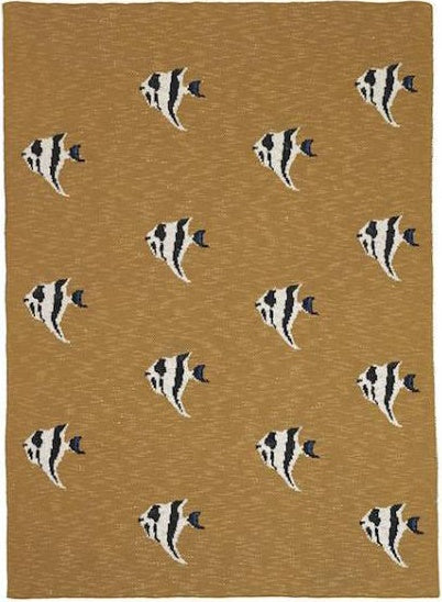 Stripy Fish Kids Blanket by Ferm Living