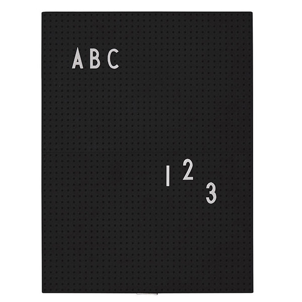 Arne Jacobsen Message Board A4 Black by Design Letters