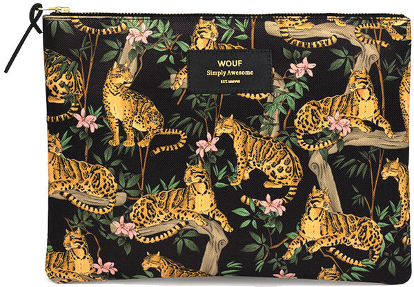 Black Lazy Jungle XL Pouch by WOUF