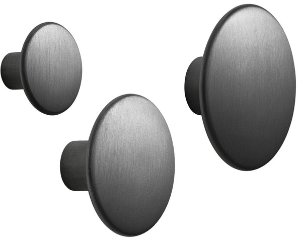 The Dots Coat Hook Metal Black by Muuto