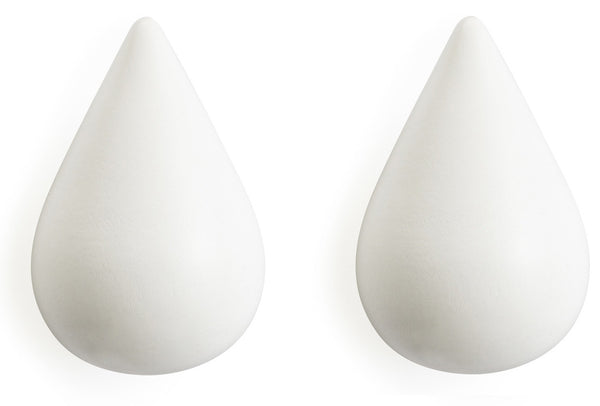 Dropit Hooks large in white – 2 pcs by Normann Copenhagen