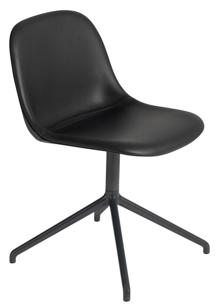 Fiber Chair Swivel Base Leather by Muuto