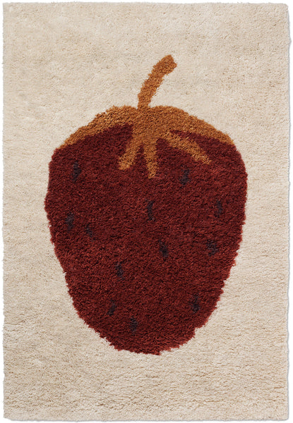 Fruiticana Tufted Strawberry Rug by Ferm Living