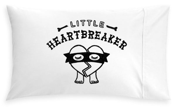 Little Heartbreaker Pillow case by Pop Factory Shop