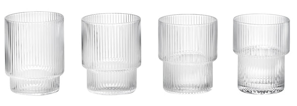 Ripple Glass – set of 4 by ferm LIVING