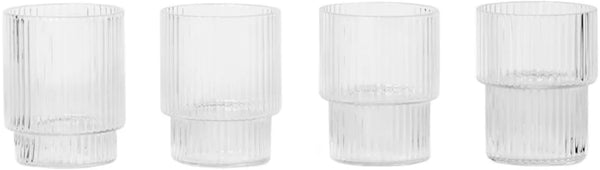 Ripple Small Glasses – set of 4 by ferm LIVING