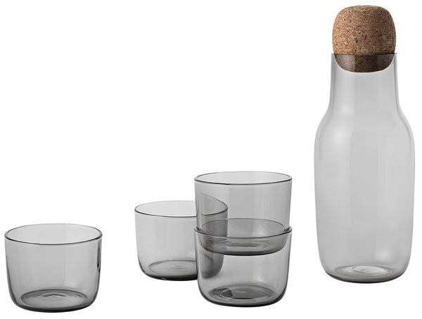 Corky Carafe and Glasses Grey by Muuto