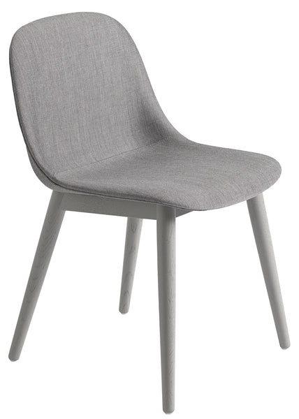 Fiber Side Chair Wood Base Textile by Muuto
