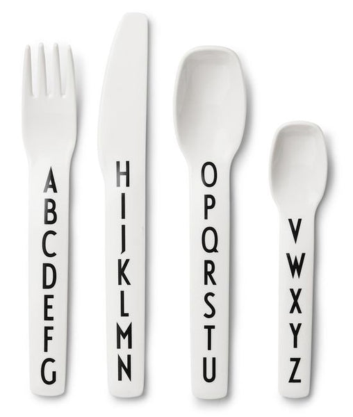 Arne Jacobsen kids melamine cutlery by Design Letters
