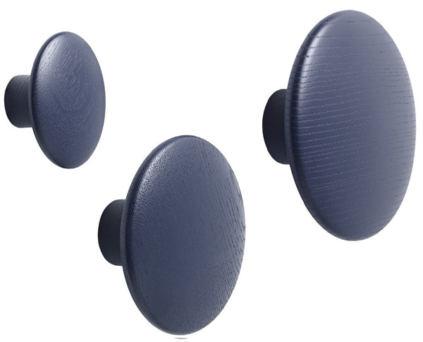 The Dots Coat Hook Midnight Blue by Muuto