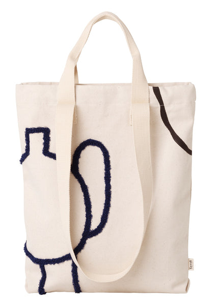 Tote Bag Mirage – Black Blue by ferm LIVING
