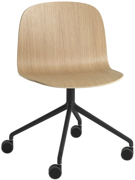 Visu Wide Chair Swivel with castors by Muuto