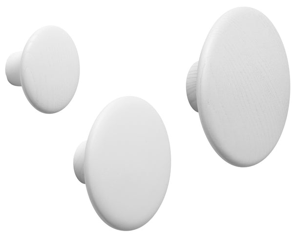 The Dots Coat Hook White by Muuto