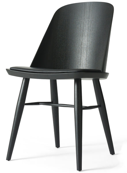 Synnes Dining Chair Black Ash Textile by Menu