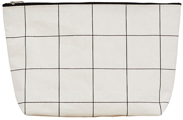 Toiletry bag, Squares, White by House Doctor